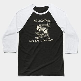 Hand Drawn Alligator Baseball T-Shirt